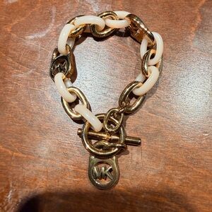 Michael Kors rose Gold and pink Chain Bracelet